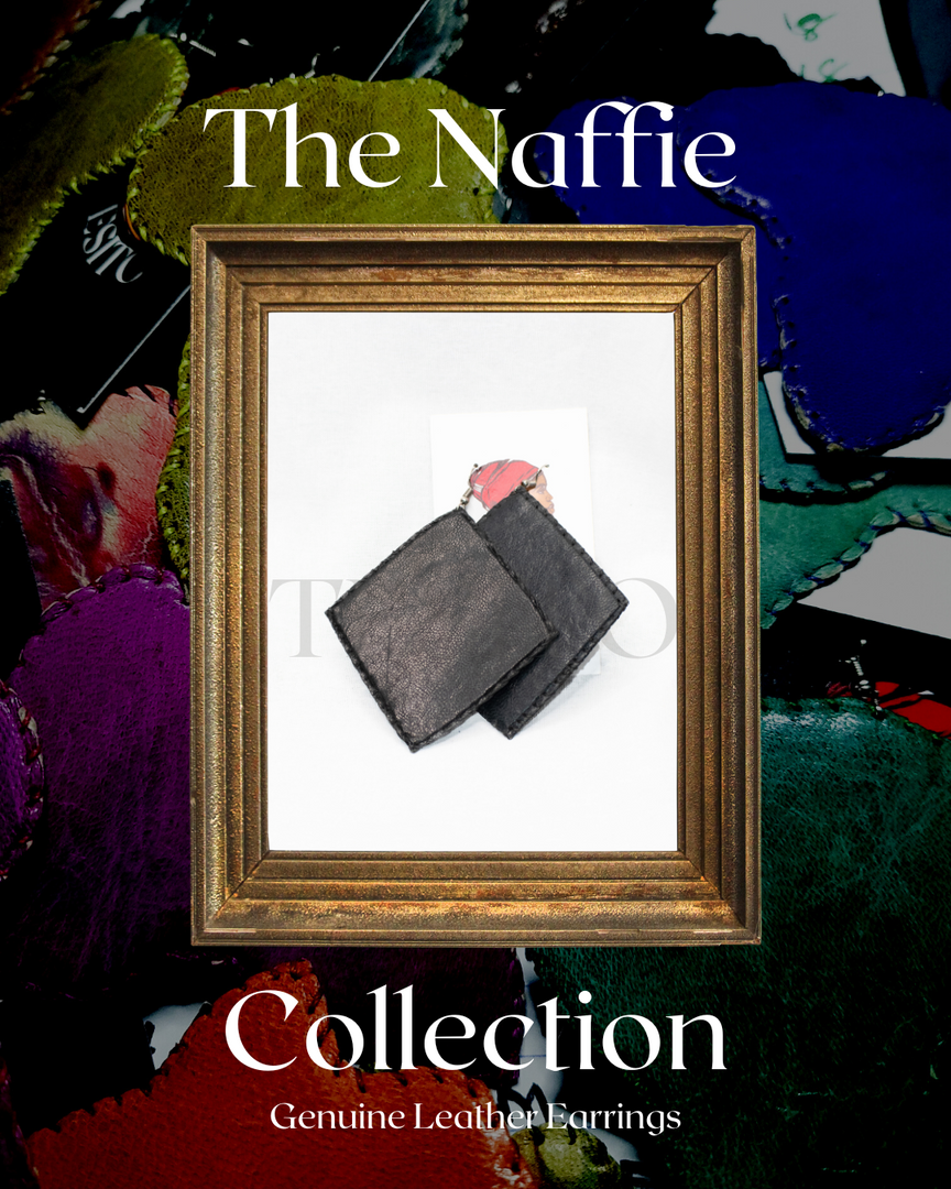 Silhouette | Handmade Leather Earrings | The Naffie Collection