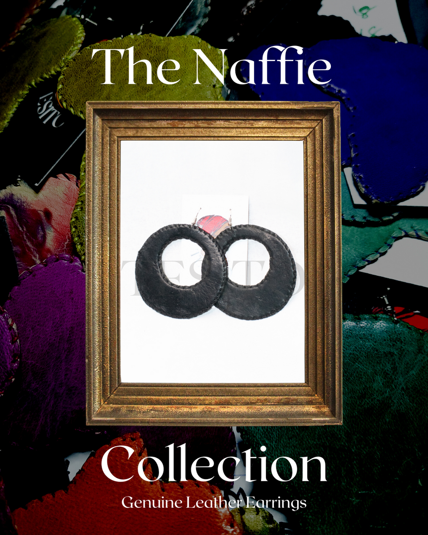 Silhouette | Handmade Leather Earrings | The Naffie Collection