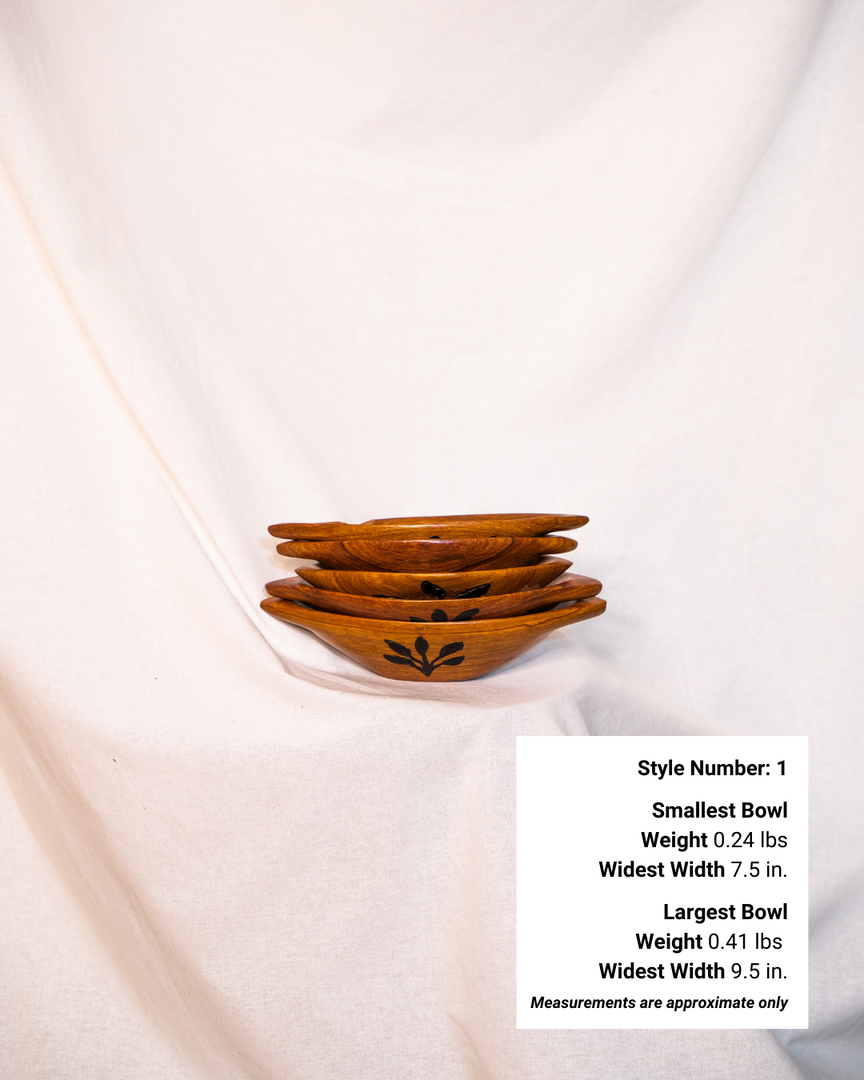 Adé | Teak Wood Bowls | Kai Lek Ha Collection