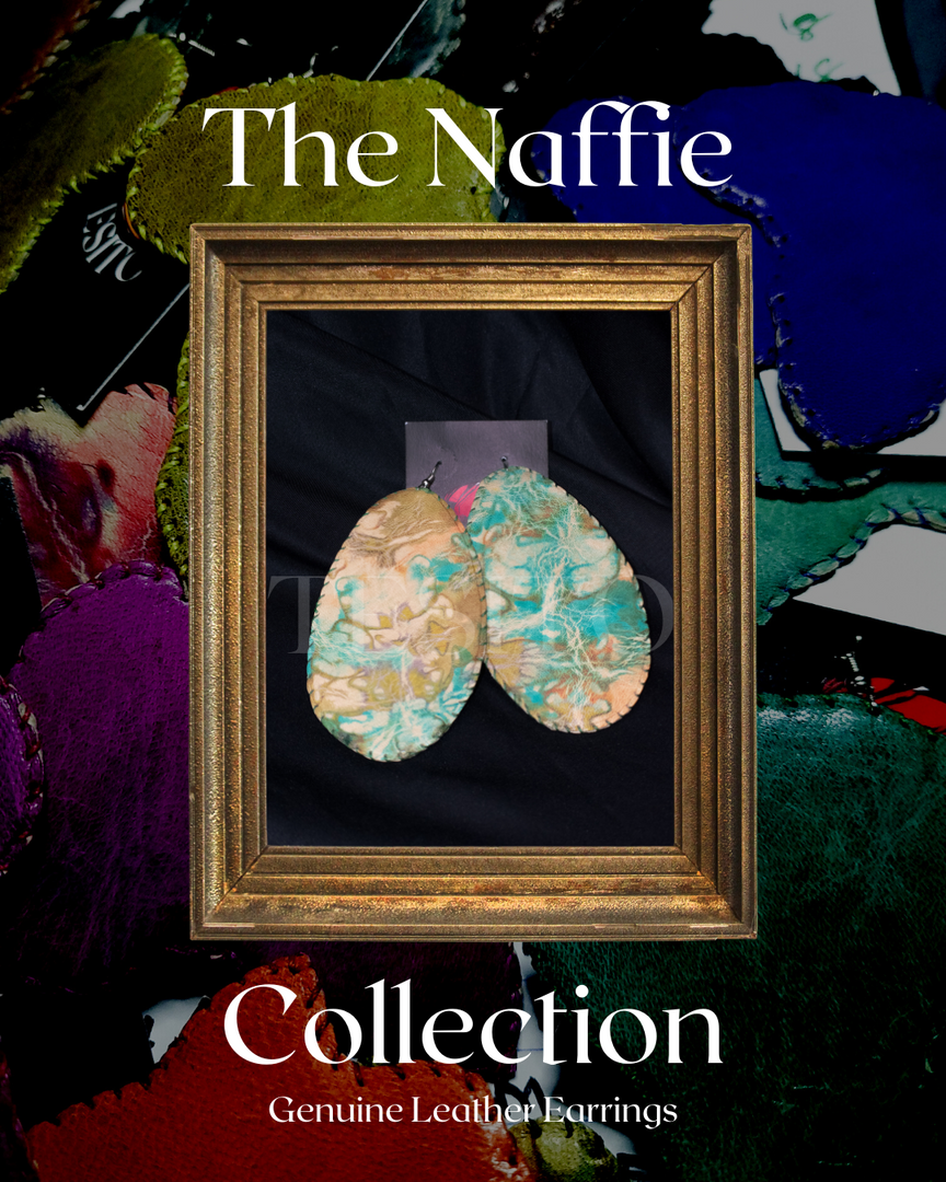 Paradise | Handmade African Leather Earrings | The Naffie Collection