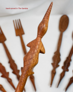 Load image into Gallery viewer, Teak Cutlery | Hand-Carved Wooden Forks &amp; Spoons | Kai Lek Ha Collection