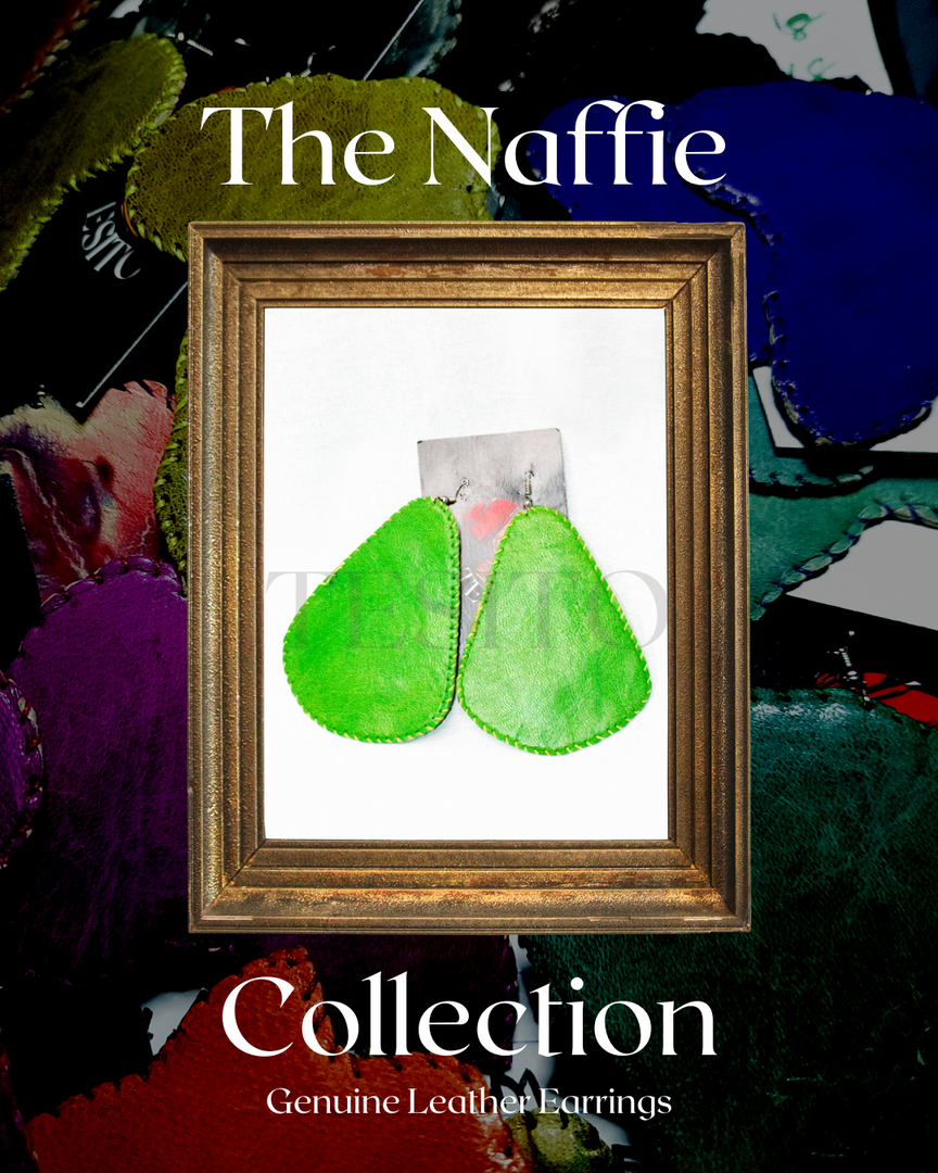 Elektra | Handmade African Leather Earrings | The Naffie Collection