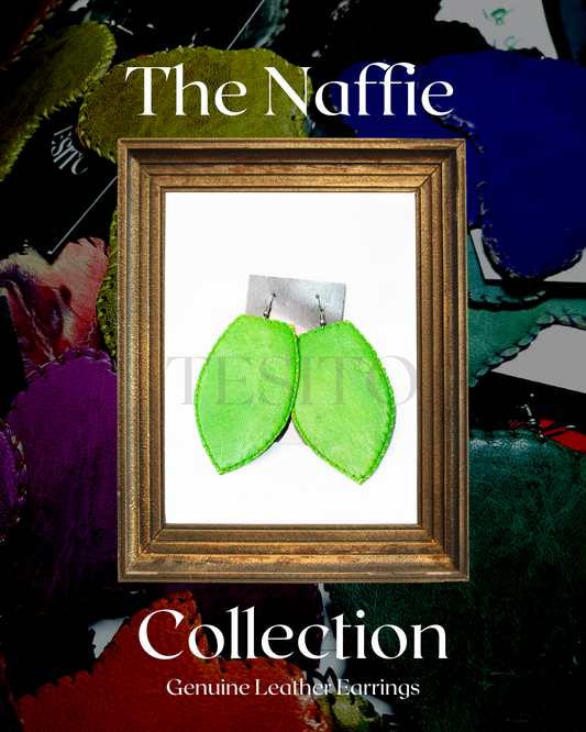 Elektra | Handmade African Leather Earrings | The Naffie Collection