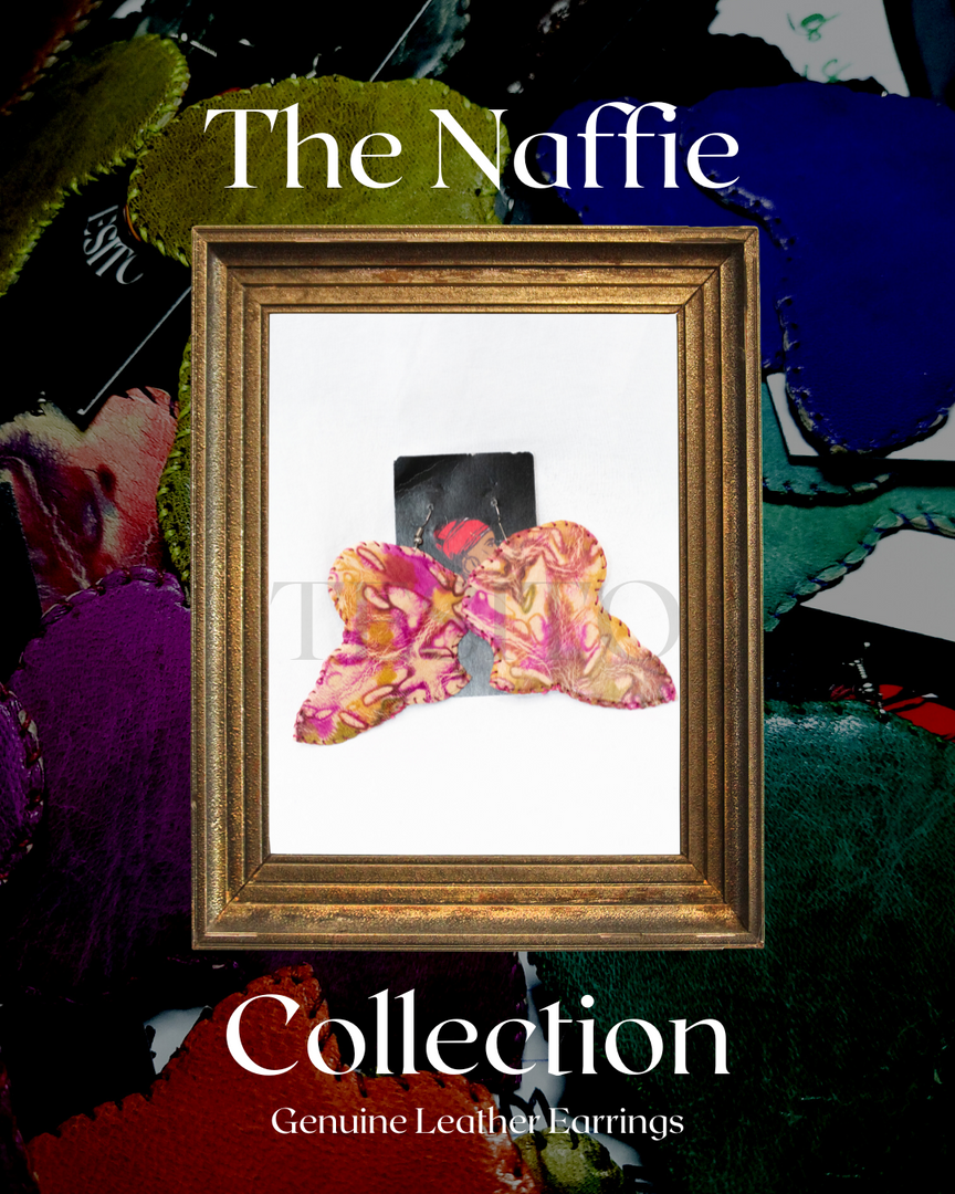 Primrose | Handmade African Leather Earrings | The Naffie Collection