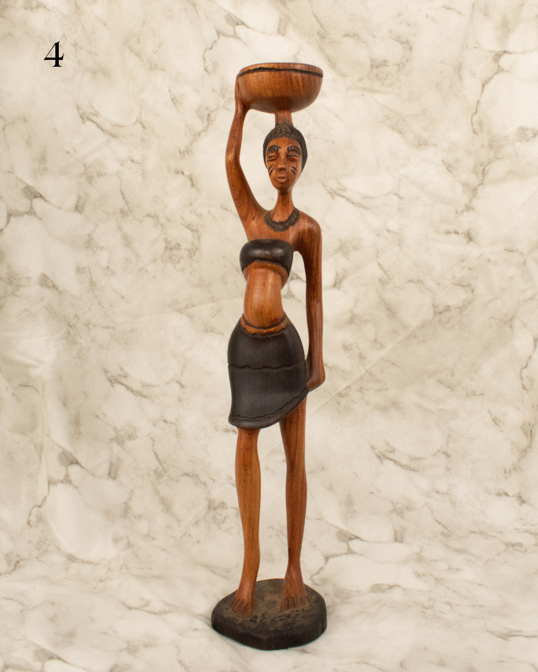 Folaké | African Woman With Child | Wood Statues