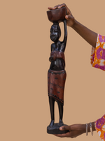 Load image into Gallery viewer, Folaké | African Woman With Child | Wood Statues