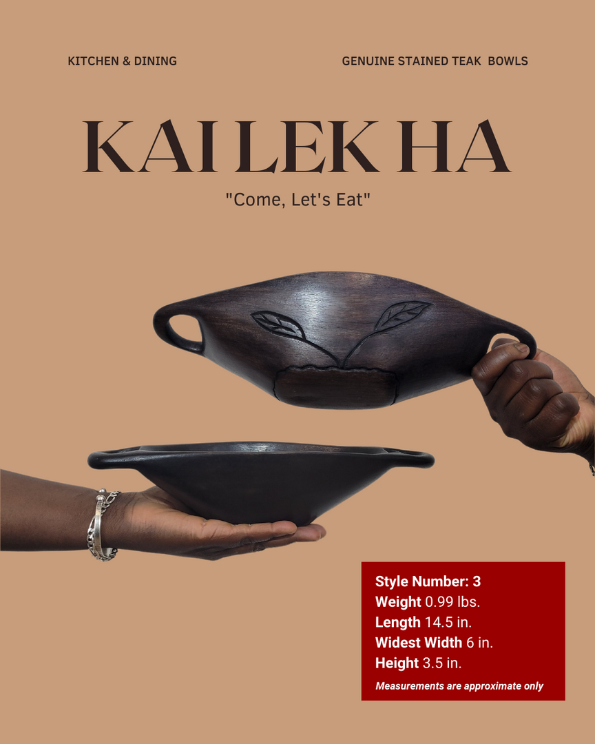 Ayo | Genuine Mahogany Bowls | Kai Lek Ha Collection
