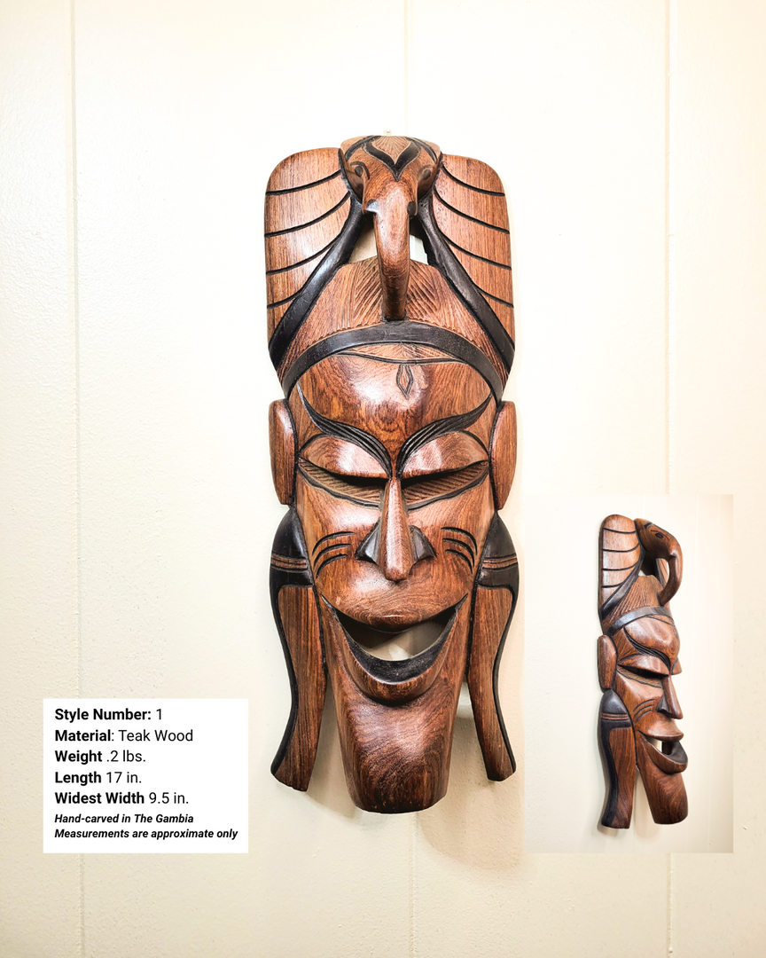 Ebrima | Engraved Masks | African Wall Decor